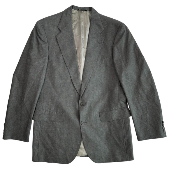 Nordstrom Men’s Virgin Wool Suit Jacket – Dark Grey – Classic Tailoring - 43 R - Picture 8 of 8